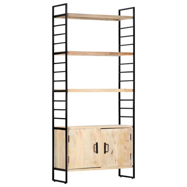 Bücherregal 4 Ebenen 80x30x180 cm Mango Massivholz