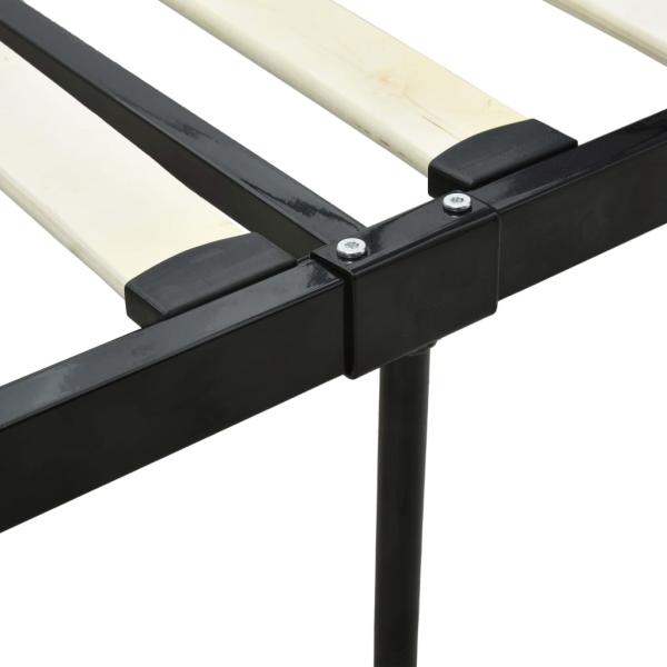 Himmelbett-Gestell Schwarz Metall 140 x 200 cm 