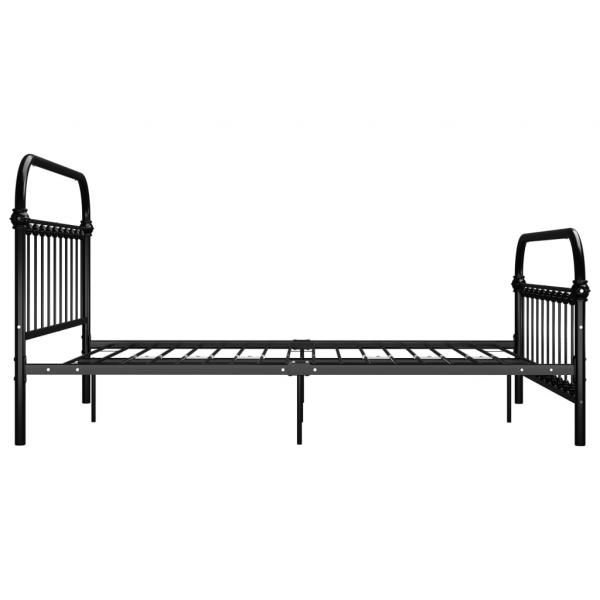 Bettgestell Schwarz Metall 140×200 cm