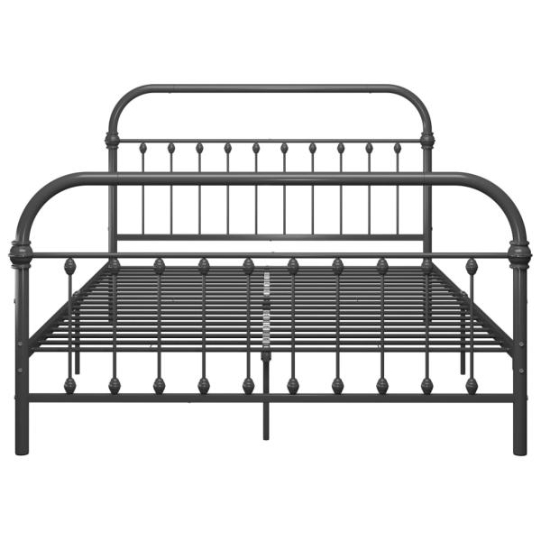 Bettgestell Grau Metall 120x200 cm