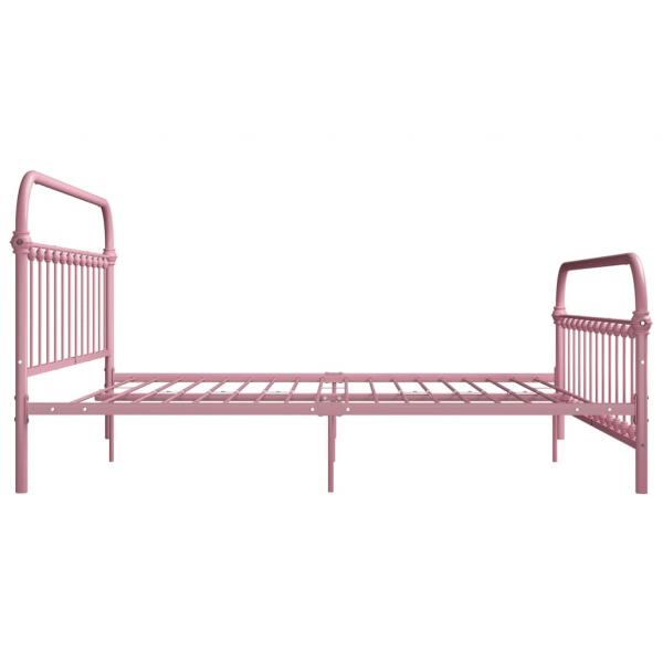 Bettgestell Rosa Metall 180x200 cm