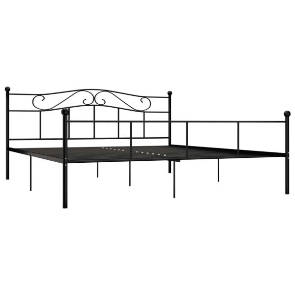 Bettgestell Schwarz Metall 180×200 cm