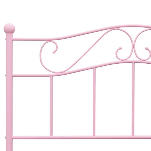 Bettgestell Rosa Metall 140×200 cm