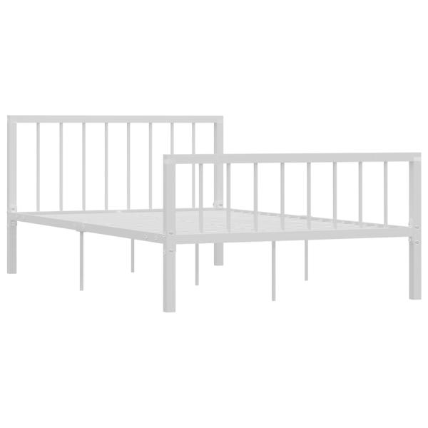 Bettgestell Weiß Metall 120x200 cm