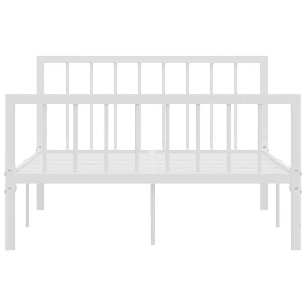 Bettgestell Weiß Metall 120x200 cm
