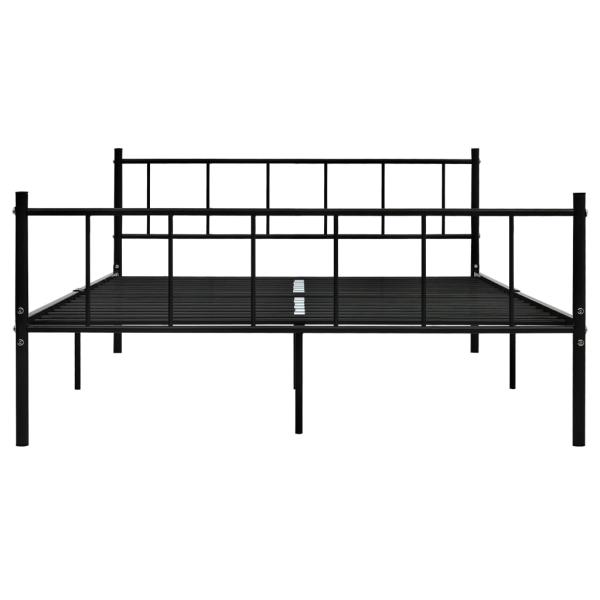 Bettgestell Schwarz Metall 180×200 cm 