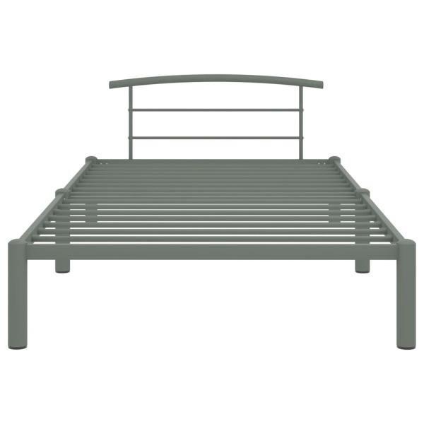 Bettgestell Grau Metall 90x200 cm