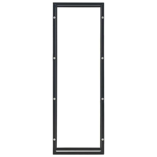 Brennholzregal Schwarz 50 x 20 x 150 cm Stahl  