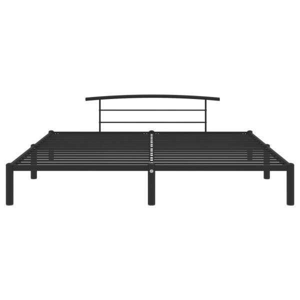Bettgestell Schwarz Metall 200x200 cm