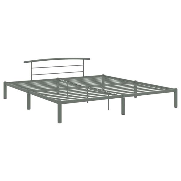 Bettgestell Grau Metall 200x200 cm