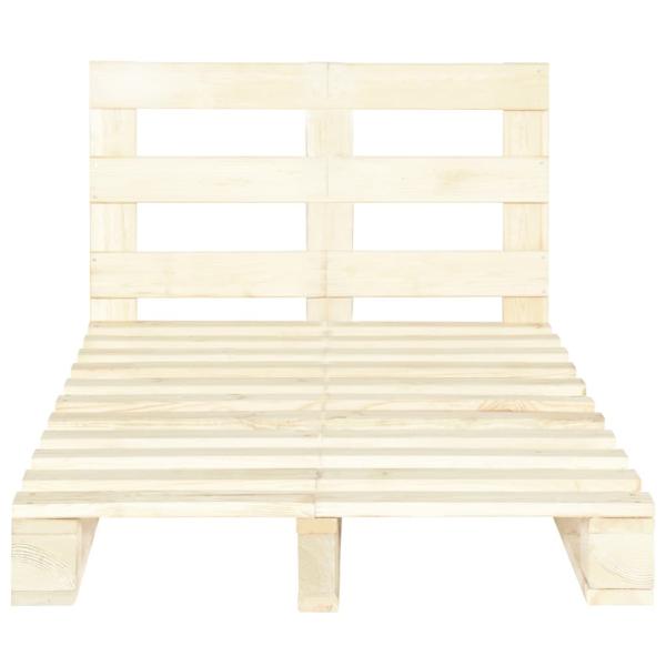 Palettenbett Massivholz Kiefer 120×200 cm