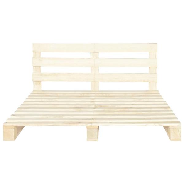 Palettenbett Massivholz Kiefer 200×200 cm