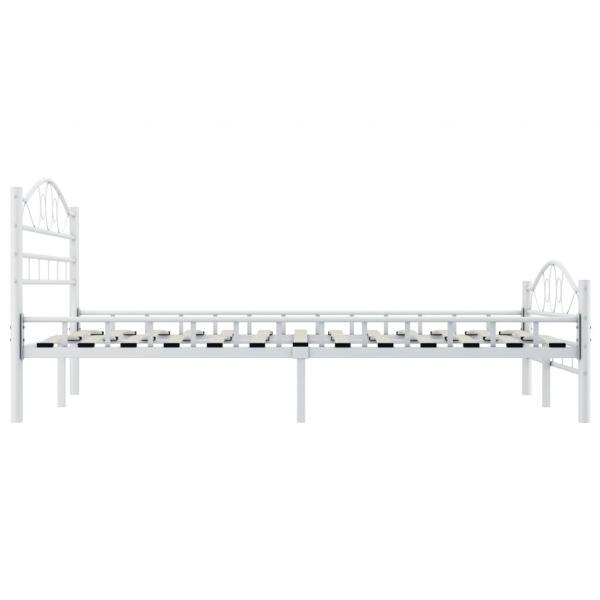 Bettgestell Weiß Metall 120x200 cm