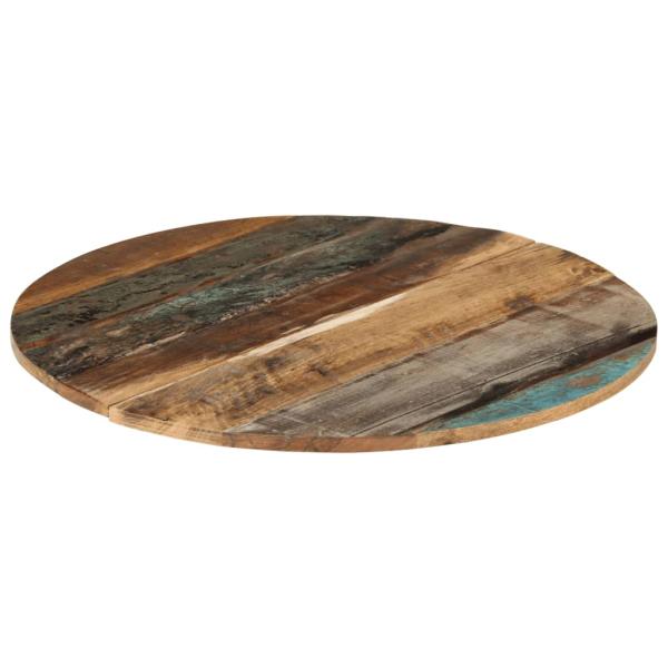 Tischplatte Rund 70 cm 15-16 mm Altholz Massiv