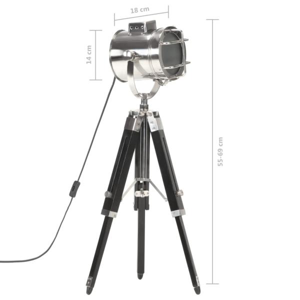 Stativlampe Schwarz Mango Massivholz 69 cm