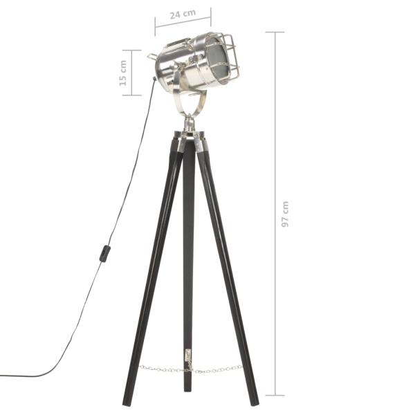 Stativlampe Schwarz Mango Massivholz 97 cm
