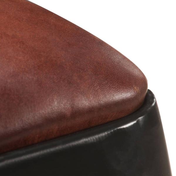 Barhocker 4 Stk. Schwarz Echtleder