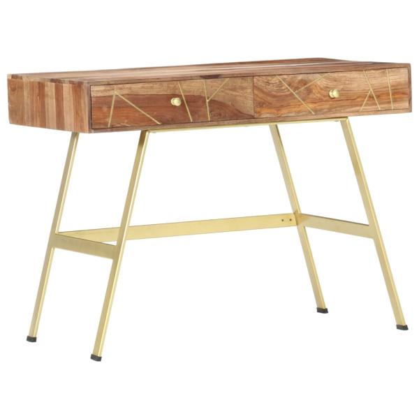 Schreibtisch mit Schubladen 100x55x75 cm Massivholz Palisander