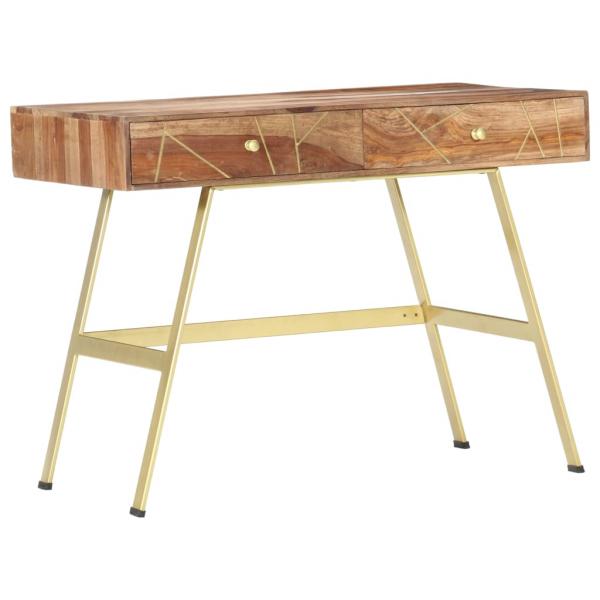 Schreibtisch mit Schubladen 100x55x75 cm Massivholz Palisander
