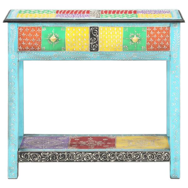 Konsolentisch Handbemalt 80×35×75 cm Mango Massivholz 