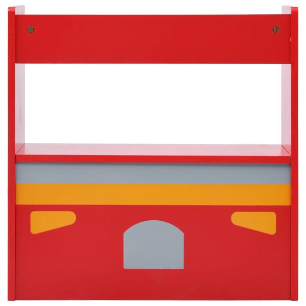 3-tlg. Kinder-Sitzgruppe Feuerwehrauto-Design Holz