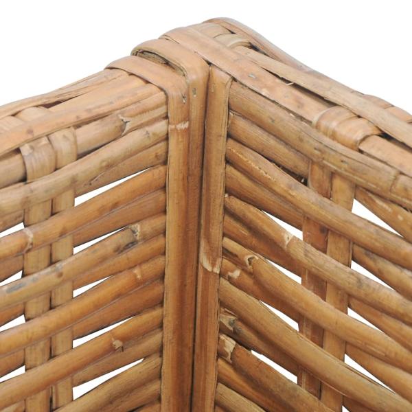 Ecksofa mit Kissen Natürliches Rattan