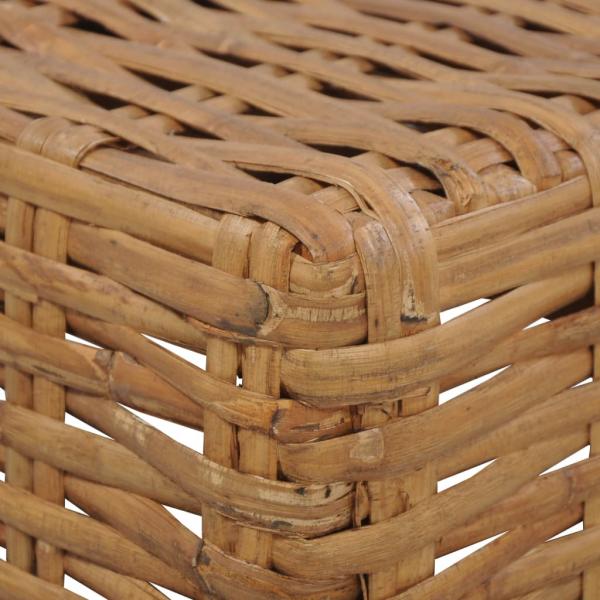 Couchtisch 47x47x28 cm Rattan Natur