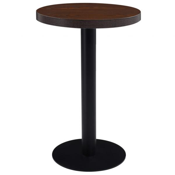 Bistrotisch Dunkelbraun 50 cm MDF