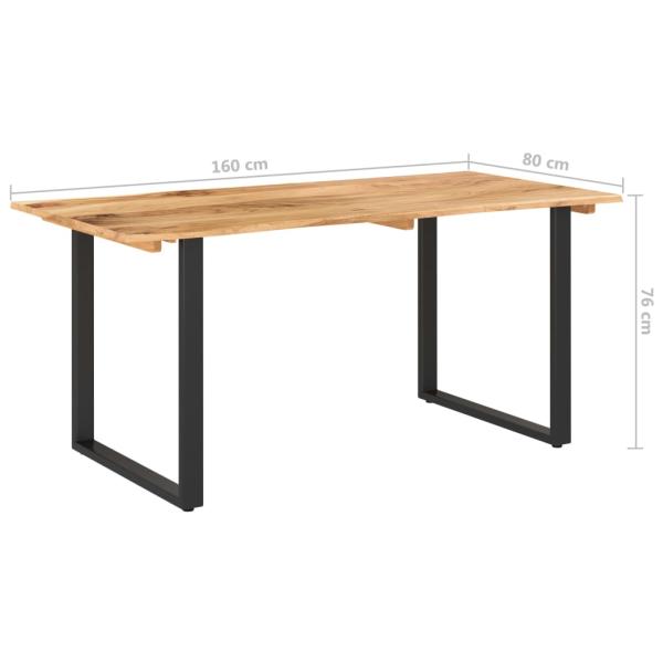 Esstisch 154x80x76 cm Massivholz Akazie