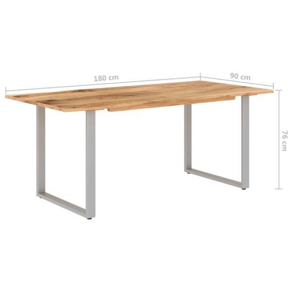 Esstisch 180×90×76 cm Massivholz Akazie