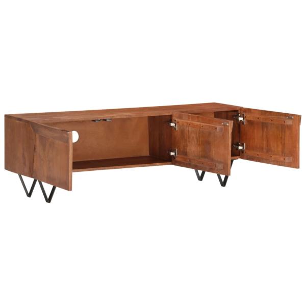 TV-Schrank 140x30x46 cm Massivholz Mango