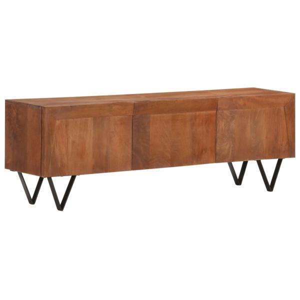 TV-Schrank 140x30x46 cm Massivholz Mango