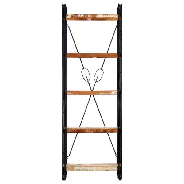 Bücherregal 5 Fächer 60x30x180 cm Altholz Massiv