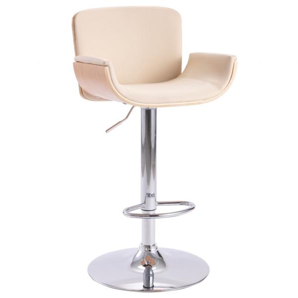 ARDEBO.de - Barhocker Creme Kunstleder