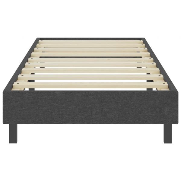 Boxspring-Bettgestell Grau Stoff 80x200 cm