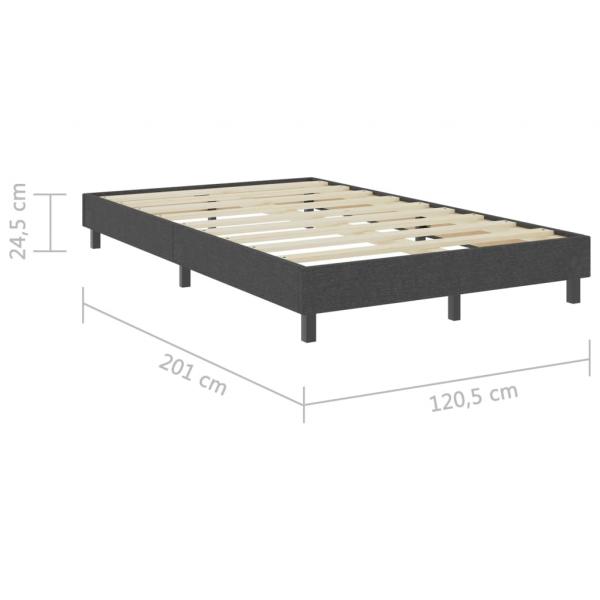 Boxspring-Bettgestell Grau Stoff 120x200 cm