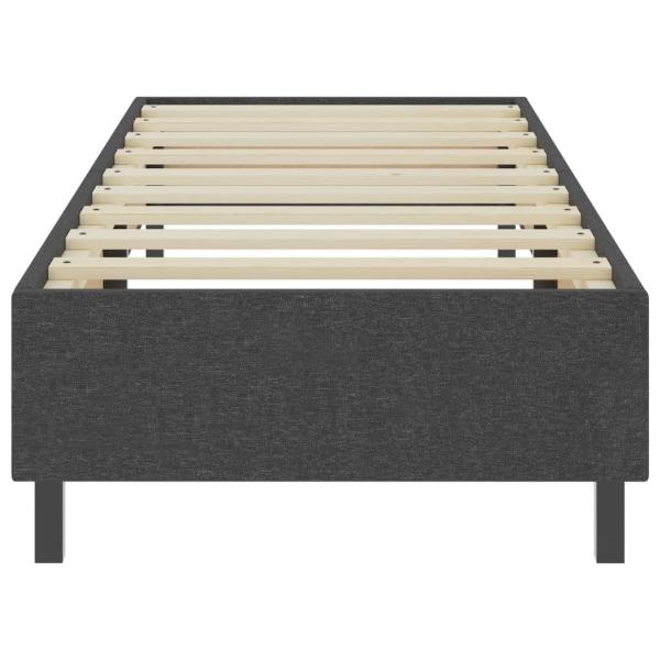 Boxspring-Bettgestell Grau Stoff 90x200 cm