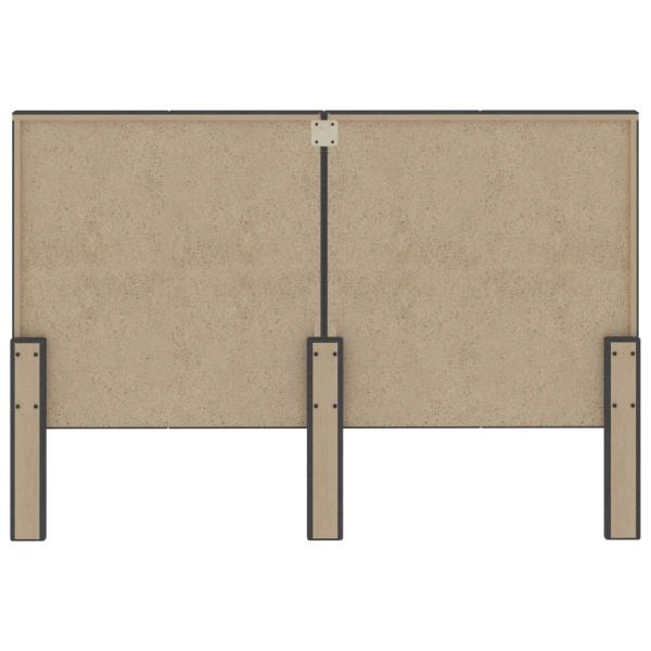 Kopfteil Dunkelgrau Stoff 160×200 cm