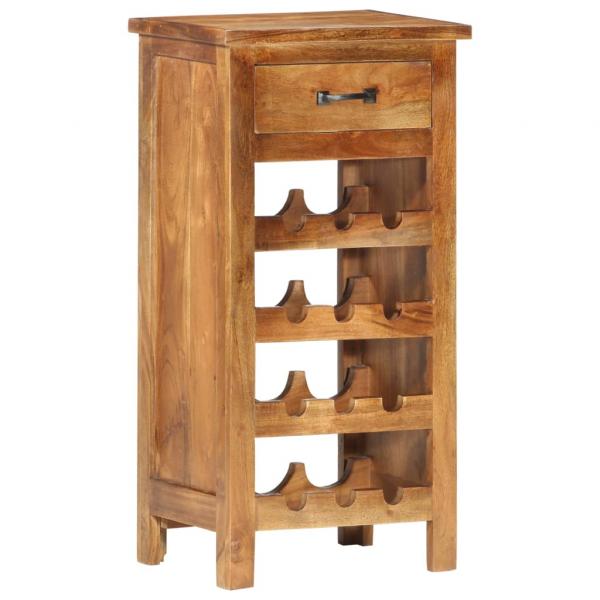 ARDEBO.de - Weinschrank 40 x 30 x 80 cm Massivholz Akazie