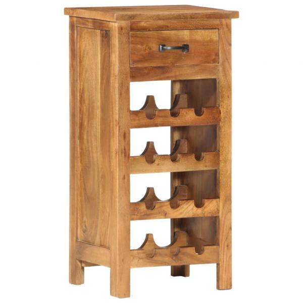 Weinschrank 40 x 30 x 80 cm Massivholz Akazie