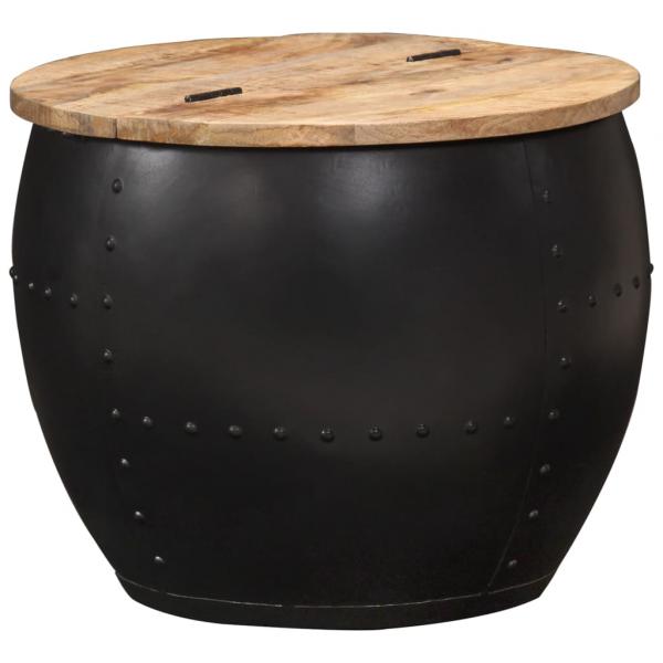 ARDEBO.de - Couchtisch Rund 53×43 cm Massivholz Mango