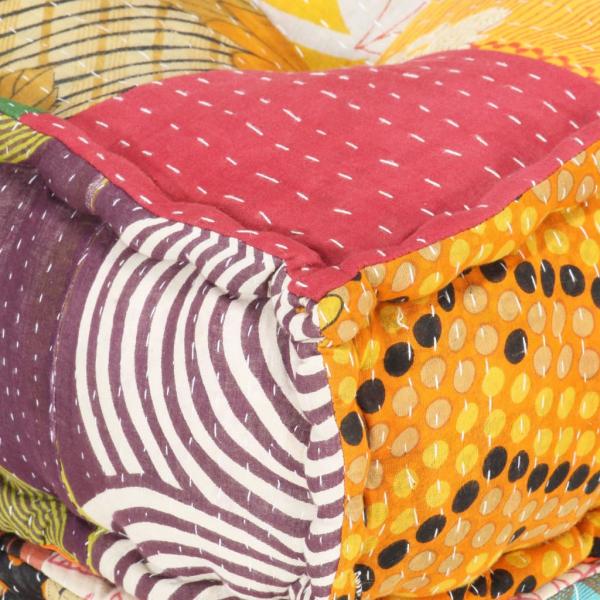 Modularer Pouf Patchwork Stoff