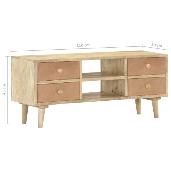 TV-Schrank 110×30×45 cm Mango Massivholz