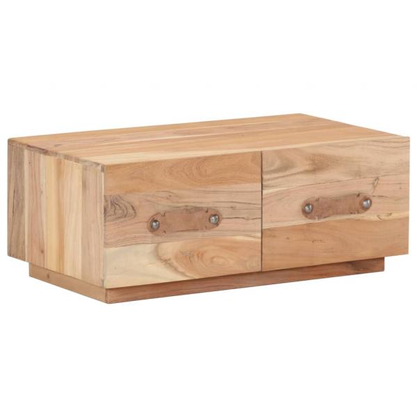 Couchtisch 90 x 50 x 35 cm Recyceltes Massivholz