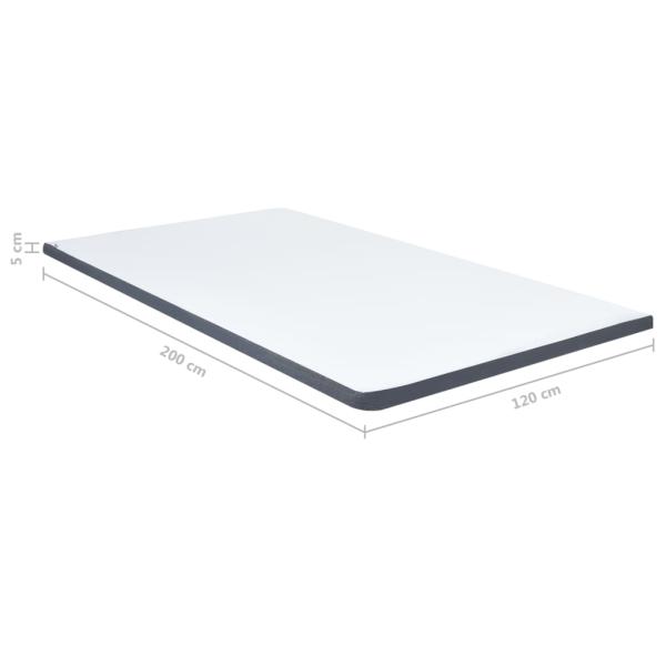 Boxspringbett-Matratzenauflage 200 x 120 x 5 cm Mittelweich