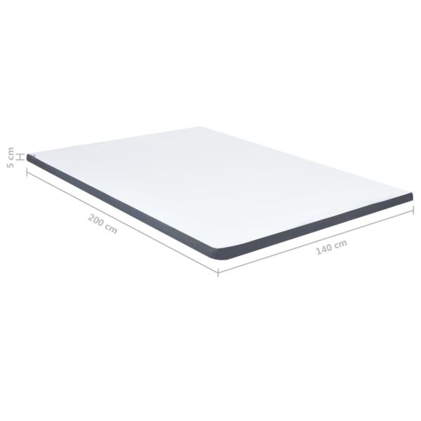 Boxspringbett-Matratzenauflage 200 x 140 x 5 cm Mittelweich