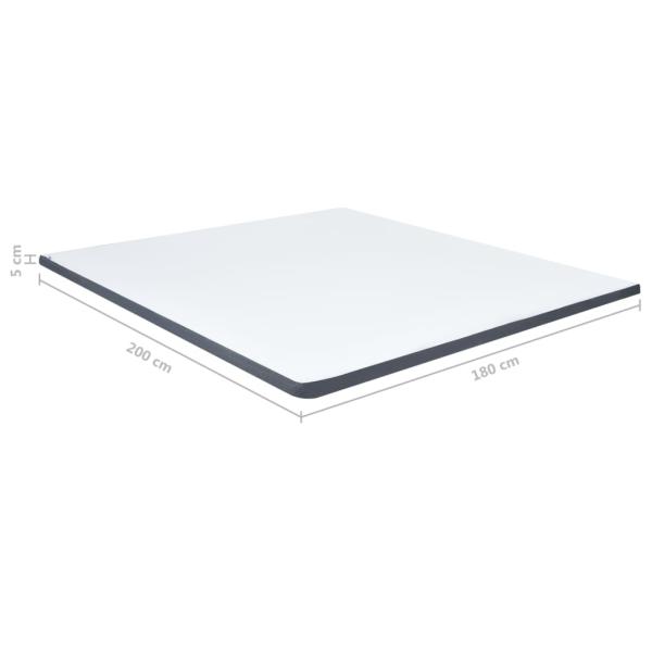 Boxspringbett-Matratzenauflage 200 x 180 x 5 cm Mittelweich