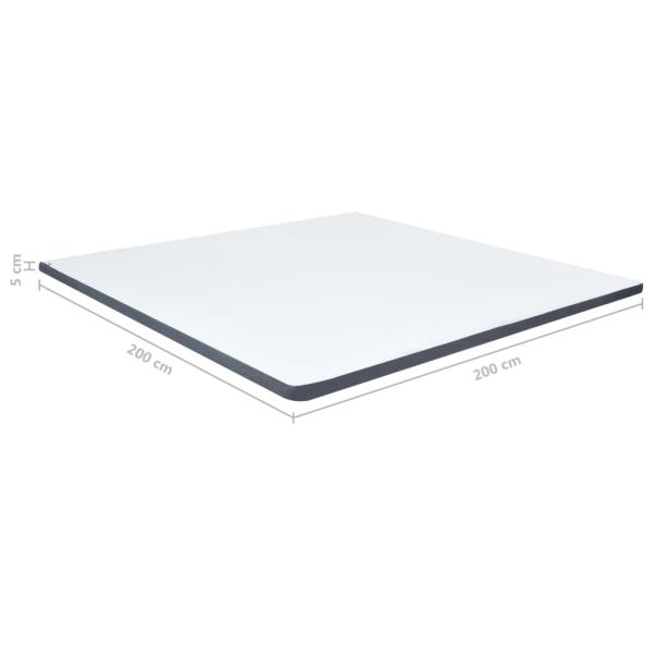 Boxspringbett-Matratzenauflage 200 x 200 x 5 cm Mittelweich