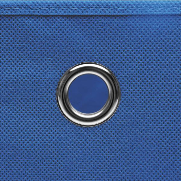 Aufbewahrungsboxen 10 Stk. Blau 32x32x32 cm Stoff