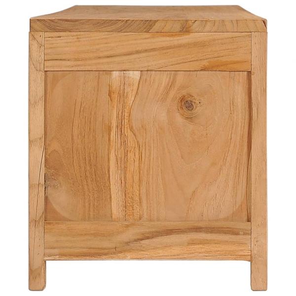 TV-Schrank 135x30x35 cm Massivholz Teak